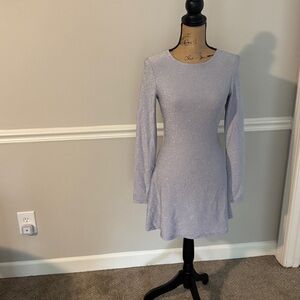 Reformation Shimmering Silver dress